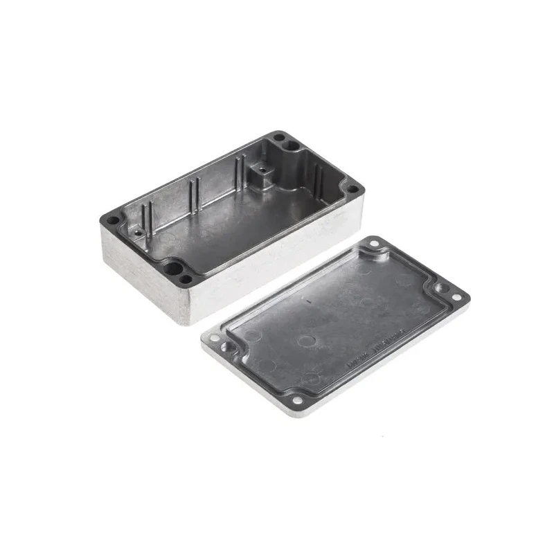 RS PRO Silver Black Lid Aluminium Alloy Enclosure IP65 30.2 mm x 115 mm x 65 mm IP65