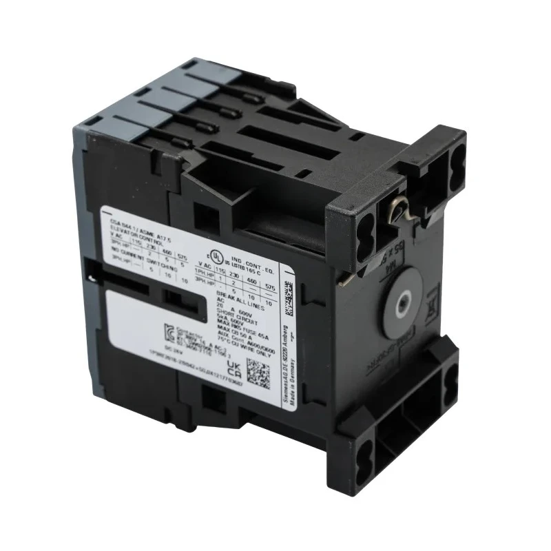 Siemens 3RT2 Contactor, 24V dc Coil, 3-Pole 16 A, 7.5 kW Motor Control Device 3RT2018-2BB42
