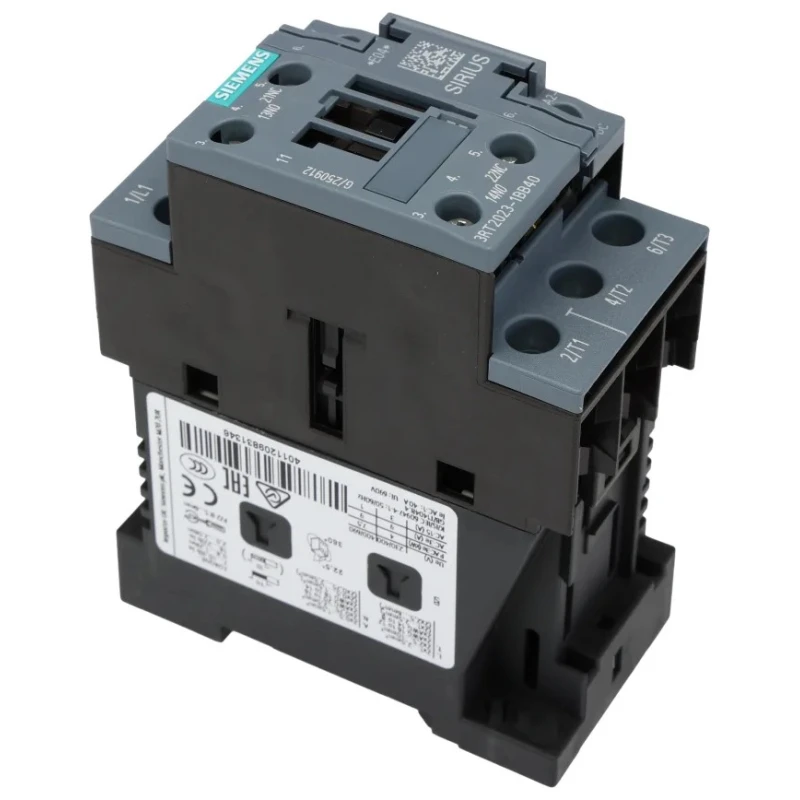 Siemens 3RT2 Contactor 24V dc Coil 3-Pole 9 A 4 kW 3RT2023-1BB40