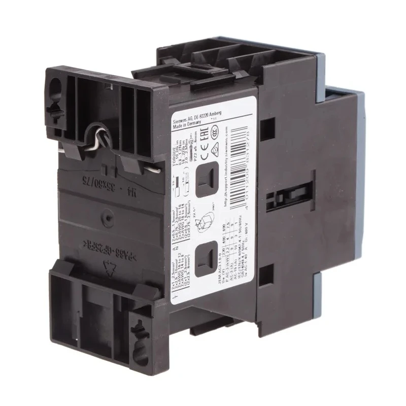 Siemens 3RT2 Contactor, 230V AC Coil, 3-Pole, 9A Contact Current, 4kW Power Rating, 3NO Auxiliary Contacts 3RT2023-1AP00