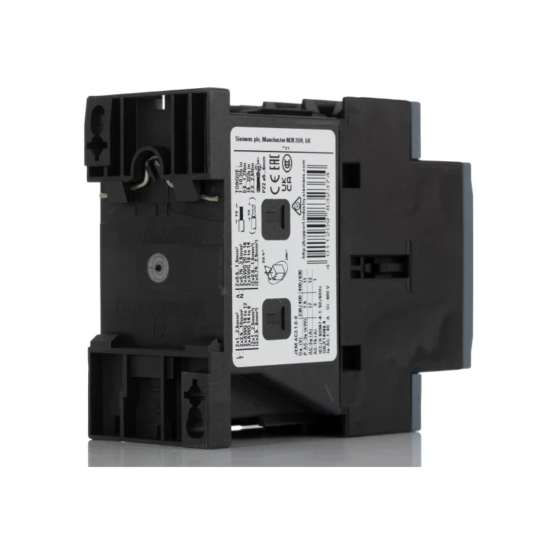 Siemens 3RT2 Contactor, 110V AC Coil, 3-Pole, 16A, 7.5kW Power Rating, 3 NO Contacts, 400V AC, DIN Rail Mount 3RT2025-1AF00
