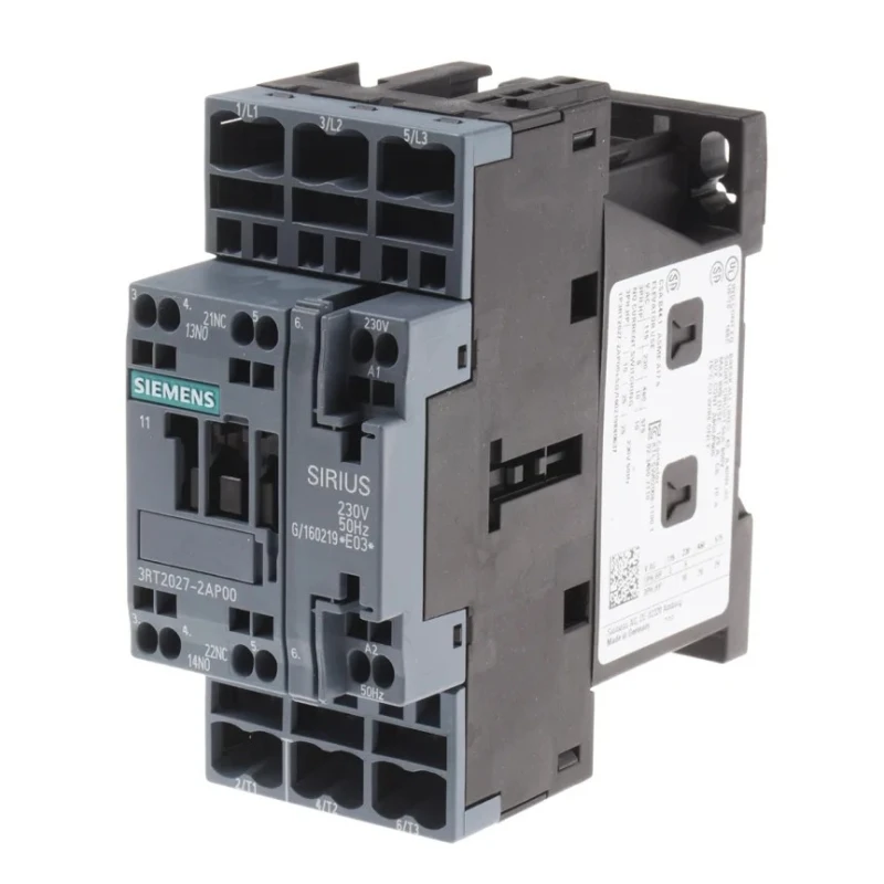 Siemens 3RT2 Contactor, 230V AC Coil, 3-Pole, 32 A, 15 kW Power Rating, 400V AC Contact Voltage 3RT2027-2AP00