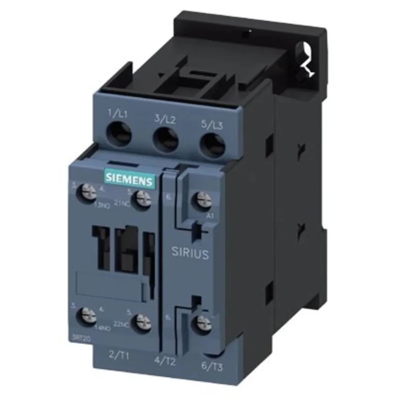 Siemens Contactor 3RT2 Series, 24V AC Coil, 3-Pole, 25 A, 11 kW, 3 NO, 400V AC 3RT2026-1AB00