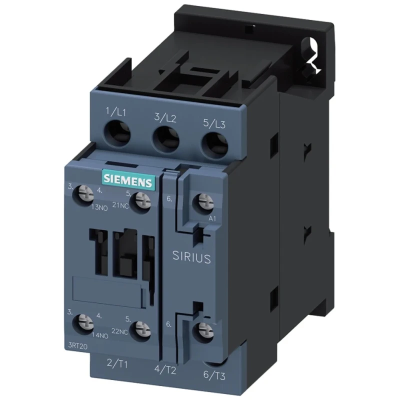 Siemens 3RT2 Contactor, 230V AC Coil, 3-Pole, 32A Contact Current, 15kW Power Rating, 3 NO, 400V AC Contacts 3RT2027-1AP00