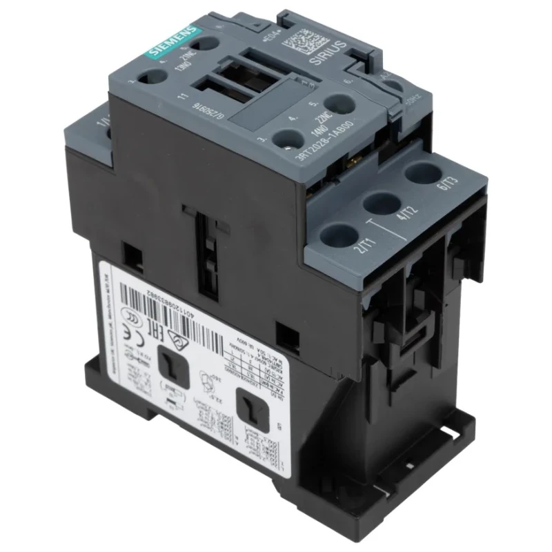 Siemens 3RT2 Contactor, 24V AC Coil, 3-Pole, 38 A Contact Current, 18.5 kW Power Rating 3RT2028-1AB00