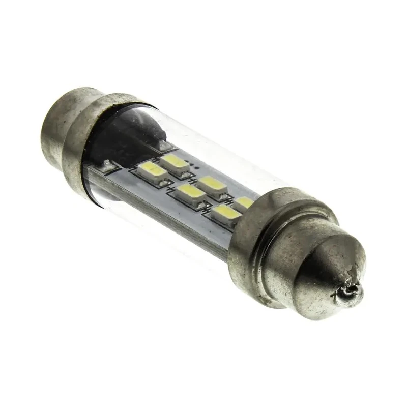 JKL Components LED Car Bulb 12W, Cool White, Festoon Shape LE-0909-14CW