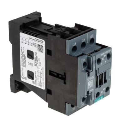 Siemens 3RT2 Motor Control Contactor, 24V dc Coil, 3-Pole, 38 A, 18.5 kW, 400V ac 3RT2028-1BB40