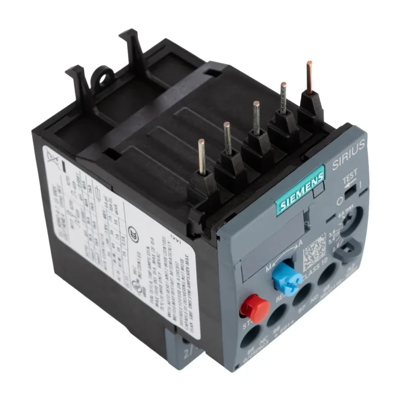 Siemens SIRIUS 3RU2 Thermal Overload Relay 1 NO/1 NC 2.8-4A Adjustable Current Range 4A Contact Rating 1.5 kW 3RU2116-1EB0