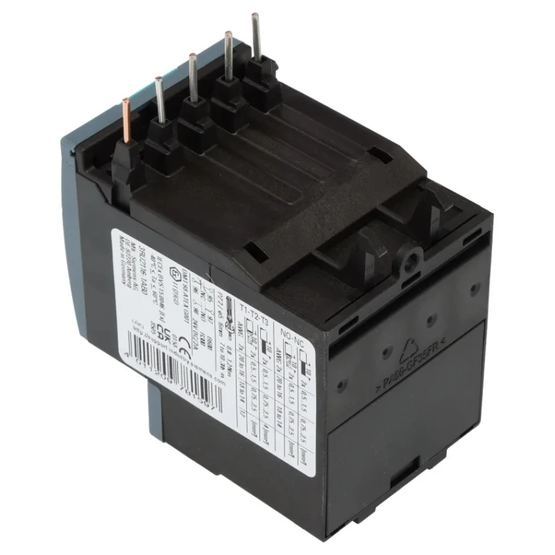 Siemens SIRIUS 3RU2 Thermal Overload Relay 1 NO/1 NC, Adjustable Current 1.1 to 1.6 A, 1.6 A Contact Rating 3RU2116-1AB0