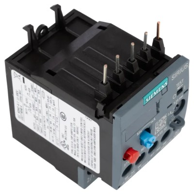 Siemens Thermal Overload Relay SIRIUS 3RU2, 1 NO/1 NC, 2.2A-3.2A Adjustable, 3.2A Contact Rating, 1.1 kW, 690V 3RU2116-1DB0