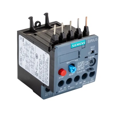 Siemens SIRIUS 3RU2 Thermal Overload Relay 1 NO/1 NC 0.28A-0.4A FLC 400mA Contact Rating 90W 3RU2116-0EB0