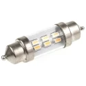 JKL Components LED Car Bulb Festoon Shape 12 V, 12 W, 6000K Warm White LE-0909-14WW