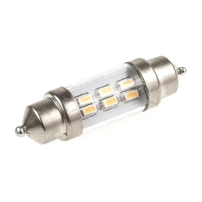 JKL Components LED Car Bulb 12V 12W 6000K Warm White Festoon Lamp LE-0909-11WW