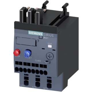 Siemens SIRIUS 3RU2 Thermal Overload Relay 1 NO/1 NC 4.5 to 6.3 A F.L.C 6.3 A Contact Rating 2.2 kW 3RU2116-1GC0