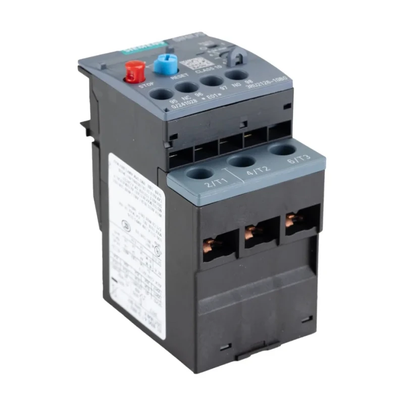Siemens SIRIUS 3RU2 Thermal Overload Relay 1 NO/1 NC, Adjustable Current 4.5-6.3A, 6.3A Contact Rating, 4 kW 3RU2126-1GB0