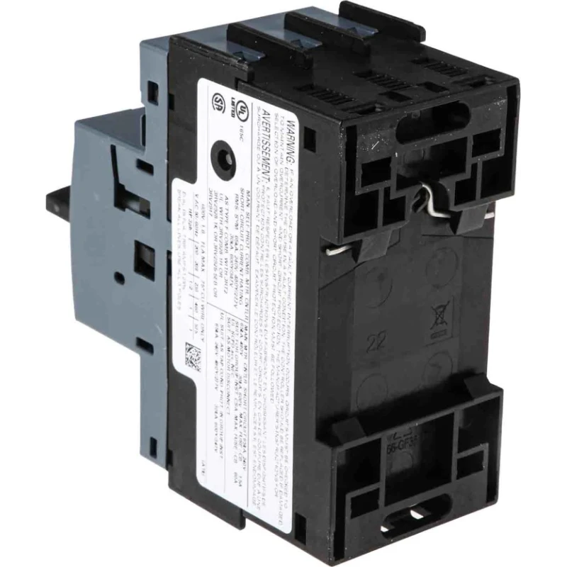 Siemens Motor Protection Circuit Breaker , 1.1A/1.6A Current Rating, 690V, Magnetic Sensing, 3 Poles, IP20 3RV2011-1AA10