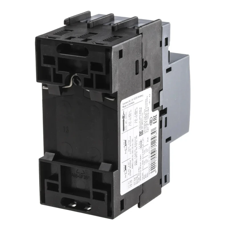 Siemens Motor Protection Circuit Breaker 1.8A, 2.5A, 690V, 3 Poles, IP20, Magnetic Sensing 3RV2011-1CA10