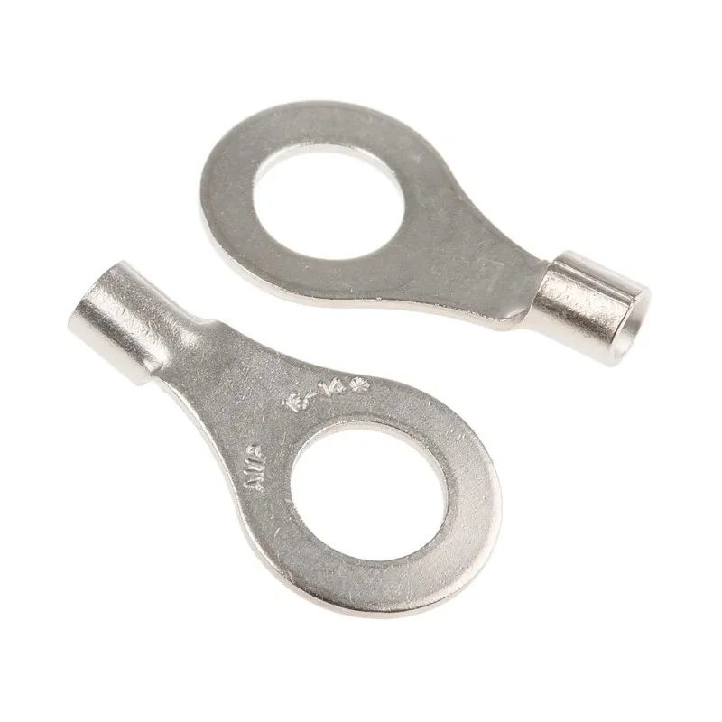 TE Connectivity STRATO-THERM Uninsulated Ring Terminal M6 Stud Size 16 AWG 14 AWG 21.72mm Length 322733