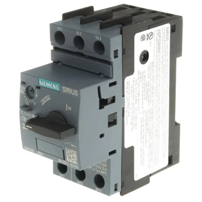 Siemens Motor Protection Circuit Breaker 12A 9A 690V Magnetic Sensing 3RV2011-1KA10