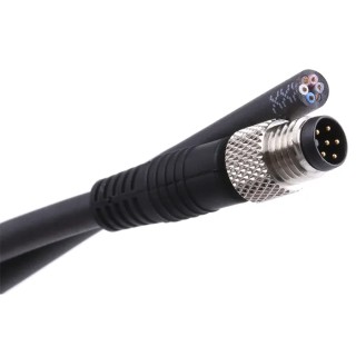 binder Male 6 Way Straight to Unterminated Sensor Actuator Cable 2m 30V IP67 79-3465-52-06
