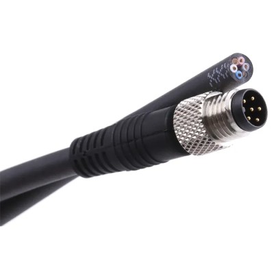 binder Male 6 Way Straight to Unterminated Sensor Actuator Cable 2m 30V IP67 79-3465-52-06