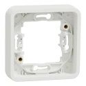 Schneider Electric Mureva Styl White Polycarbonate Back Box Mounting Frame, NF Standard, IP55, Flush Mount, 1 Gang MUR39107