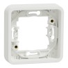 Schneider Electric Mureva Styl White Polycarbonate Back Box Mounting Frame, NF Standard, IP55, Flush Mount, 1 Gang MUR39107