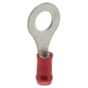TE Connectivity PIDG Insulated Ring Terminal M6 Stud Size 22 AWG to 16 AWG Wire Size Red 130046
