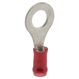 TE Connectivity PIDG Insulated Ring Terminal M6 Stud Size 22 AWG to 16 AWG Wire Size Red 130046