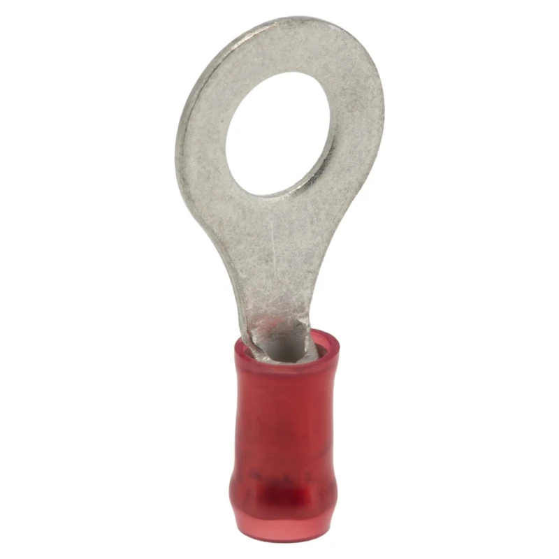 TE Connectivity PIDG Insulated Ring Terminal M6 Stud Size 22 AWG to 16 AWG Wire Size Red 130046