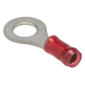 TE Connectivity PIDG Insulated Ring Terminal M6 Stud Size 22 AWG to 16 AWG Wire Size Red 130046
