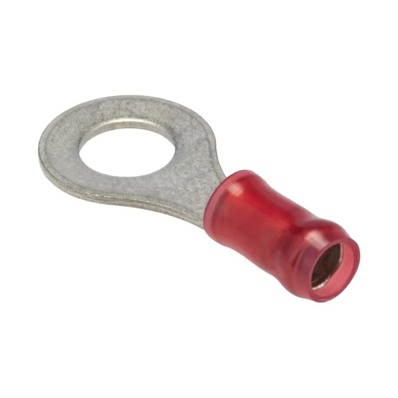 TE Connectivity PIDG Insulated Ring Terminal M6 Stud Size 22 AWG to 16 AWG Wire Size Red 130046