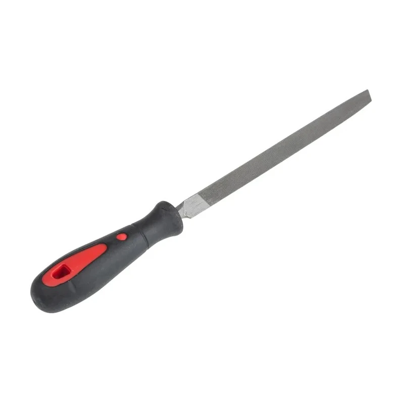 RS PRO 150 mm Engineers Three Square File with Second Cut and Soft-Grip Handle 161-1489
