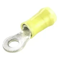 TE Connectivity PIDG Insulated Ring Terminal M4 Stud Size 12 AWG to 10 AWG Nylon Yellow 35108