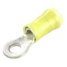 TE Connectivity PIDG Insulated Ring Terminal M4 Stud Size 12 AWG to 10 AWG Nylon Yellow 35108