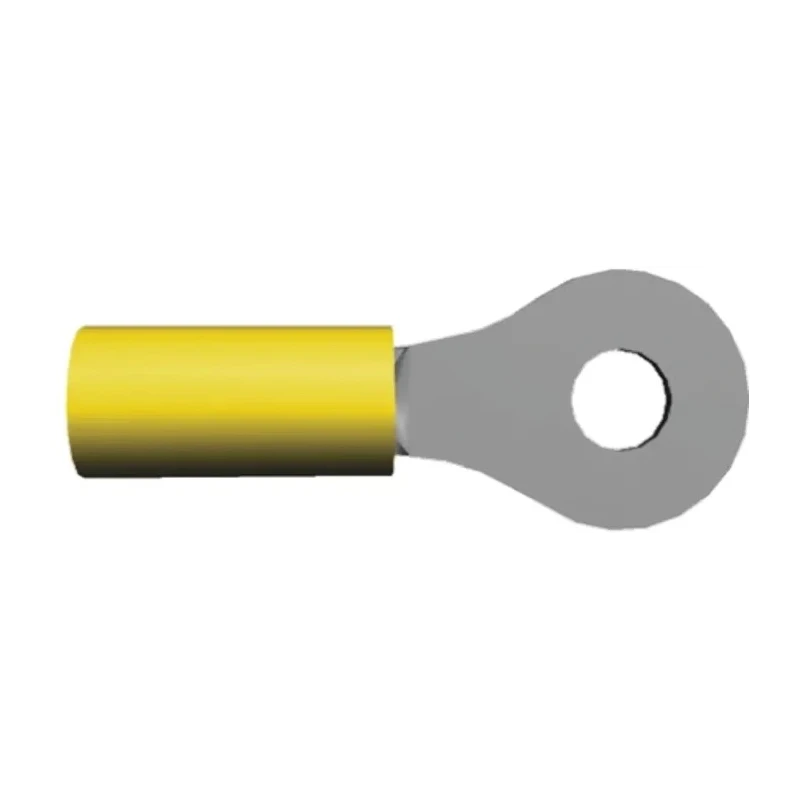 TE Connectivity PIDG Insulated Ring Terminal M5 Stud Size, 12 AWG to 10 AWG Wire Size, Yellow, Model 130203