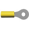 TE Connectivity PIDG Insulated Ring Terminal M5 Stud Size, 12 AWG to 10 AWG Wire Size, Yellow, Model 130203