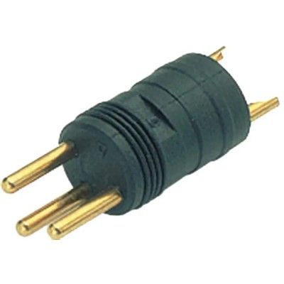 binder Industrial Circular Connector, 3 Contacts, Cable Mount, M8 Connector, Plug, Male, IP65, IP67, Gold 09-3411-70-03