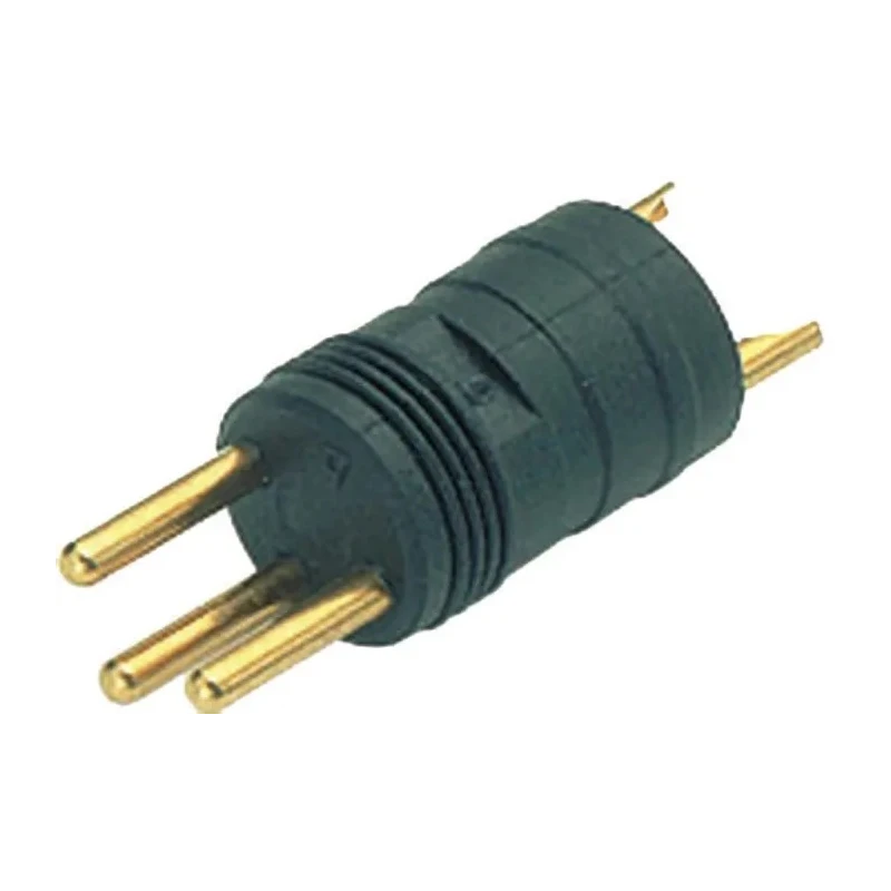 binder Industrial Circular Connector, 3 Contacts, Cable Mount, M8 Connector, Plug, Male, IP65, IP67, Gold 09-3411-70-03