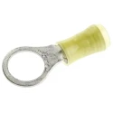 TE Connectivity PIDG Insulated Ring Terminal M10 Stud Size 12 AWG to 10 AWG Wire Size, Yellow 130207