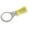 TE Connectivity PIDG Insulated Ring Terminal M10 Stud Size 12 AWG to 10 AWG Wire Size, Yellow 130207