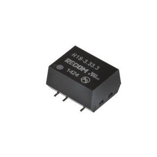 Recom 1W Surface Mount Unregulated Isolated DC/DC Converter 5V 200mA Input 2.97V–3.3V R1S-3.33.3