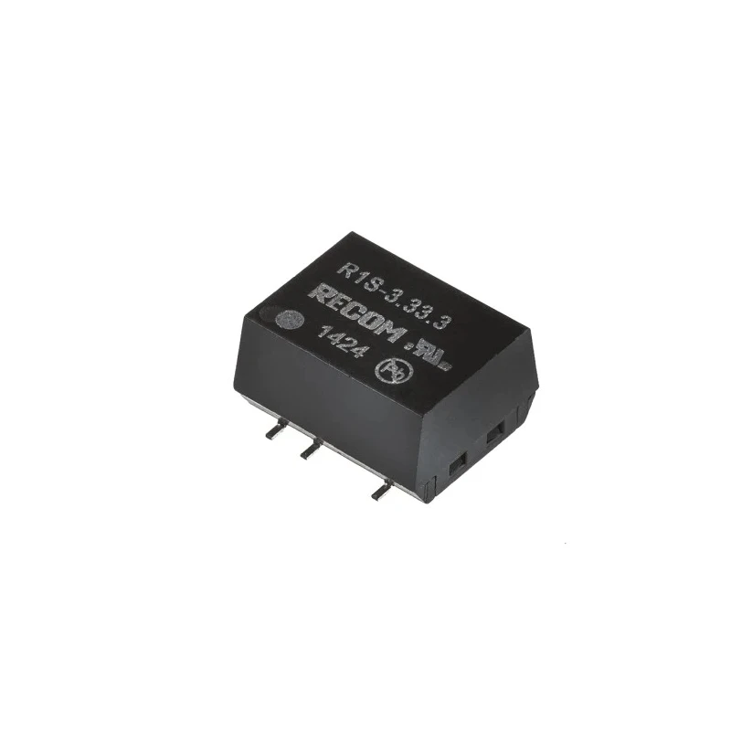 Recom 1W Surface Mount Unregulated Isolated DC/DC Converter 5V 200mA Input 2.97V–3.3V R1S-3.33.3