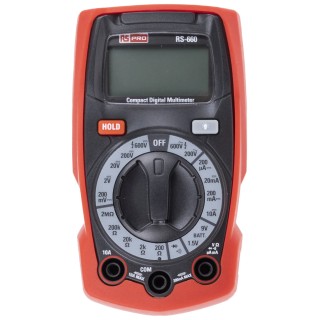RS PRO Handheld Digital Multimeter 10 A AC, 10 A DC, 600 V AC RS-660