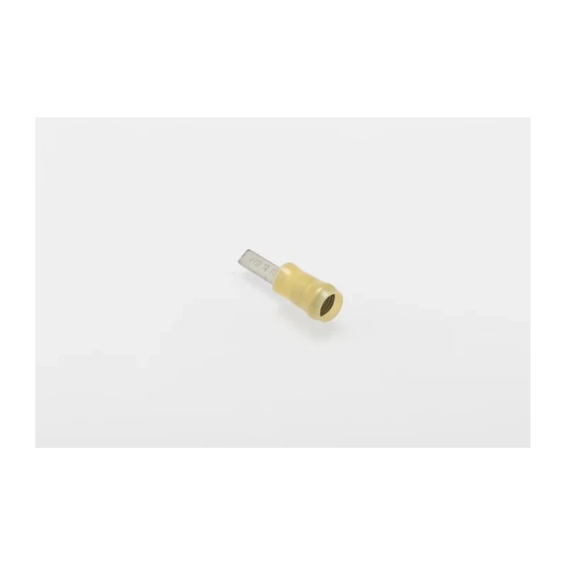 TE Connectivity PIDG Insulated Crimp Blade Terminal 12.3 mm Blade Length, 12 AWG to 10 AWG, Yellow 131332