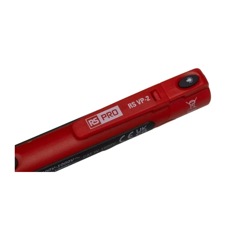 RS PRO Non-Contact Voltage Indicator 1000 V ac with LED Display, Audible Buzzer, Flashlight 161-1627