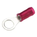 TE Connectivity PIDG Insulated Ring Terminal M5 Stud Size 22 AWG to 16 AWG Wire Size Red 130005