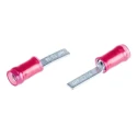 TE Connectivity PIDG Insulated Crimp Blade Terminal Red 12.4 mm Blade Length 22 AWG to 16 AWG 131331
