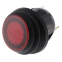 ZF Illuminated SPST On-Off Rocker Switch Panel, Red Actuator, 16A, IP56 KCA2AEA2RBB