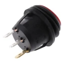 ZF Illuminated SPST On-Off Rocker Switch Panel, Red Actuator, 16A, IP56 KCA2AEA2RBB